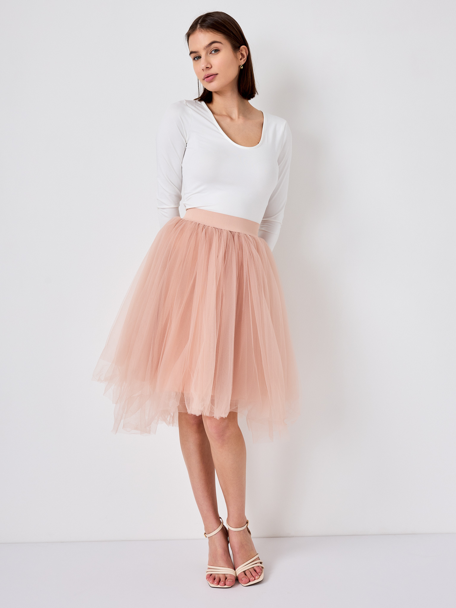 E-shop Ružová tylová sukňa Gloria